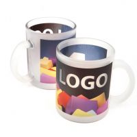 Glastasse mit vollfarbigem Aufdruck