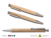 10 Holzkugelschreiber mit Gravur oder Druck