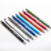 50 gravierte Kugelschreiber mit Touchpen
