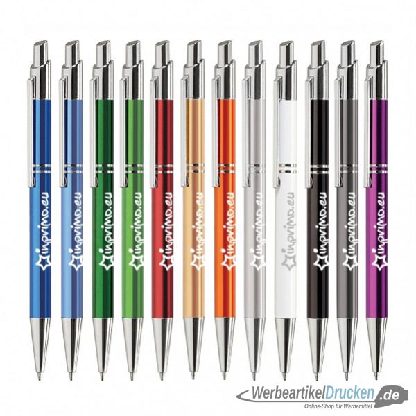 Metall Kugelschreiber mit individueller Laser Gravur Werbung 200 Stück 